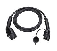 Dilwe J1772 EV Charging Extension Cable, Metal Plastic J1772 Extension Cord 16ft 32A, Sunlight Proof Abrasion Proof, for Outdoor EV Charging for Lyriq Kona R1T