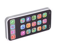 Dilwe Kids Smart Phone Plastic Touchscreen Toy Phone with Music Stories Numbers Letters Multi Modes Early Learning Toy for Toddlers Kids Home Travel Play (White)