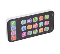 Dilwe Kids Smart Phone Plastic Touchscreen Toy Phone with Music Stories Numbers Letters Multi Modes Early Learning Toy for Toddlers Kids Home Travel Play (Black)