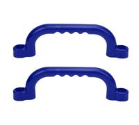 Dilwe Kids Toy Handle, Sturdy, Safe & Glossy Design, Reusable Plastic Grab Bars, Comfortable for Small Hands, Versatile for Outdoor Play Equipment, Easy to Install with Necessary (Blue)