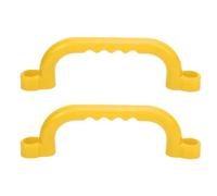 Dilwe Kids Toy Handle, Sturdy, Safe & Glossy Design, Reusable Plastic Grab Bars, Comfortable for Small Hands, Versatile for Outdoor Play Equipment, Easy to Install with Necessary (Yellow)