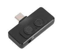 Dilwe Lavalier Microphone, Typc C Mini Mic Omnidirectional Recording with Plug & Play & CD Quality Audio for Vlog, Interview, Podcast (Black)
