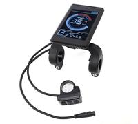 Dilwe LCD Display, HD Screen for Speed and Battery Monitoring, Connection Design, with Voltage Display, for Electric Bike Scooter