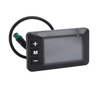 Dilwe LCD Display Meter for Electric Bike, Clear Bright Screen with Connector, Speed and Battery Level Monitor for E Bike Scooter