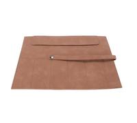Dilwe Leather Watch Band Storage Pouch Bag Box/Cover for Apple Watch 8 7 6 5 4 SE Handmade Vintage Style Organizer with Premium Material Protects Accessories (Dark Brown)