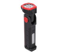 Dilwe LED Work Light Rechargeable, ABS Material, 7 Light Modes, 90 Degree Rotatable Main and Digital Display for Camping and Car Repair (Red)