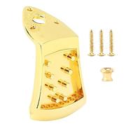 Dilwe Mandolin Tailpiece, 8 String Golden Zinc Alloy Triangular Parts with Special Design for Musical Instrument Accessories