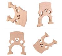 Dilwe Maple Wood Cello Bridge Replacement Accessory, with Solid Sound Transmission for 1/2 1/4 1/8 Cellos (Cello piano code 1/4)