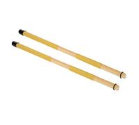 Dilwe Maple Wood Drum Brushes, Professional Lightweight Drumsticks with Fine Craftsmanship for Drum Lovers, Portable Music Instrument Accessory (Yellow)