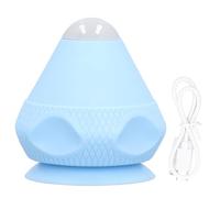 Dilwe Massage Ball for Back, Mountable Heated Vibrating Massage Ball for Back Neck Trigger Point Relaxation (Blue)