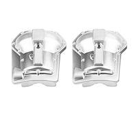 Dilwe Metal Front Rear Axle Housing Set for 1/10 RC Crawler Car, Novel and Exquisite RC Part for -4, Metal Silver Red 2 * Axle Housing 8 * Screw, Suitable for Enthusiasts (Silver)