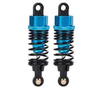 Dilwe Metal RC Car Dampers, 2PCS 65mm Shock Absorbers for 1/10 Models (Blue)