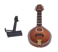 Dilwe Mini Mandolin Instrument,8 Strings Mandolin Model,Mini Portable Wood Musical Instrument for Gifts Home DecorationAccessory toysToy of ornament
