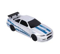 Dilwe Mini RC Car, 1/43 Scale 4 Wheel Drive Drift Racing Vehicle, 2.4GHz Fast Remote Control Toy with Gyroscope and LED Headlights