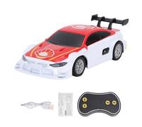 Dilwe MIni RC Drift Car, 1:43 Scale with APP Control Function with 2.4G Controller for Kids, Alloy Remote Control Racing Car Toy with Type C Charging Cable for Indoors and Outdoors (Red)