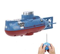 Dilwe Mini remote controlled submarine, 6-channel control 0.5m dive 360 ° rotate Simulated submarine toy model aquarium decoration