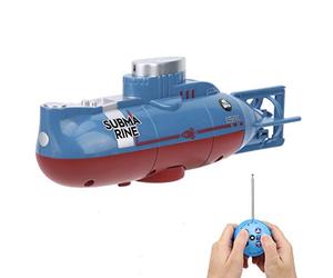 Dilwe Mini remote controlled submarine, 6-channel control 0.5m dive 360 ° rotate Simulated submarine toy model aquarium decoration