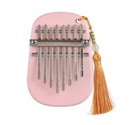 Dilwe Mini Thumb Piano, Kalimba Thumb Piano, Mini 8 Keys Portable Musical Instrument with Engraved Note Keys Tune Hammer, for Adult Beginners Travel Camping Party with Vibrant Color (10.5x7.5x2.6cm)