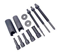 Dilwe Motorcycle Bearing Removal Puller, Metal Internal Bearing Puller Kit 12pcs, 9 to 23mm Even Pull Extraction, for Motorcycle Bike Wheel Pump Generator Machine Bearings