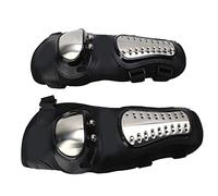 Dilwe Motorcycle Elbow Guards, Thickened PE Plastic Shell with 90 Degree Bend Adjustable Non Slip Design, Shock Absorbing Waterproof Breathable, for Universal Riding Protection