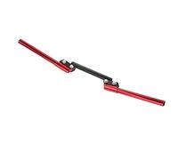 Dilwe Motorcycle Handlebar Adjustable Motorcycle Handlebar 22mm CNC Metal Universal Handle Bar for Scooter ATV Off Road Riders Wrist Relief Comfortable Grip (Red)