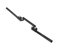 Dilwe Motorcycle Handlebar Adjustable Motorcycle Handlebar 22mm CNC Metal Universal Handle Bar for Scooter ATV Off Road Riders Wrist Relief Comfortable Grip (Black)