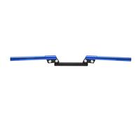 Dilwe Motorcycle Handlebar Adjustable Motorcycle Handlebar 22mm CNC Metal Universal Handle Bar for Scooter ATV Off Road Riders Wrist Relief Comfortable Grip (Blue)
