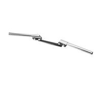 Dilwe Motorcycle Handlebar Adjustable Motorcycle Handlebar 22mm CNC Metal Universal Handle Bar for Scooter ATV Off Road Riders Wrist Relief Comfortable Grip (Silver)