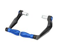 Dilwe Motorcycle Levers Guard, Aluminium Alloy Brake Clutch Handlebar Protector, 2pcs Bar End Guard for Motorcycles Electric Cars Mountain Bikes, Lever Protection and Style (Blue)