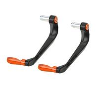 Dilwe Motorcycle Levers Guard, Aluminium Alloy Brake Clutch Handlebar Protector, 2pcs Bar End Guard for Motorcycles Electric Cars Mountain Bikes, Lever Protection and Style (Orange)