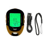 Dilwe Multifunction Digital Altimeter, Portable Outdoor Handheld FR510 ABS IPX4 LCD Compass GPS Altitude Meter Thermometer Barometer Pressure Tester