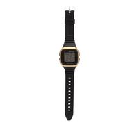 Dilwe Multifunction Retro Shockproof Classic Sports Digital Watch for Men Students, PU Stainless Steel ABS Plastic (Gold)