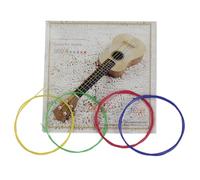Dilwe Nylon Ukulele Strings, 4pcs Set for Soprano Concert Tenor Uke Replacement, 3 Colors Option (Multicolor)