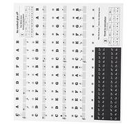 Dilwe Piano Mastery Removable PVC Keyboard Stickers, Colorful Alphabet Labels, Compatible with 37-88 Keys Piano, Electronic Organ, Hand-Rolled, (Black)