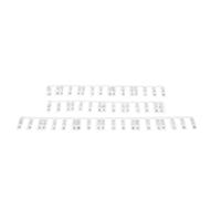 Dilwe Piano Notes Label, Removable 88 Keys Reusable Silicone Glow in Dark Piano Stickers Guide with Clear Markings for Beginners (Black)