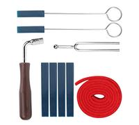 Dilwe Piano Tuning Set, Professional Stainless Steel Wrench with Wooden Handle and Accessories, for Piano Tuners, Enthusiasts, Beginners, Teachers