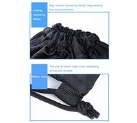 Dilwe Pocket Bags in Nylon Fabric - for Climbing, Gymnasium, Sports, Yoga, Travel, for the Family, 50 * 42 Cm (Black)