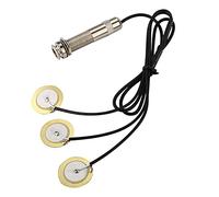 Dilwe Prewired Pickup Piezo Amplifier Transducer, Self Adhesive, Stable Wire, Low Noise, for Guitarists, with Block Glue and Cable Tie