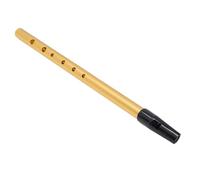 Dilwe Professional Level Portable Short Flute with Learning Manual, Lightweight Chinese Flute for Students, Alloy Material (Gold C Tune)