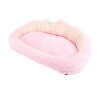Dilwe Puppy Sofa Bed Cozy Soft Winter Resting Place for Small and Large Pets Plush Material (Rosy)