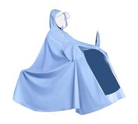 Dilwe Raincoat, Electric Battery Bike Raincoat Rain Poncho Long Full Body Reusable Rain Poncho (4X Mirror Cover Type Blue)