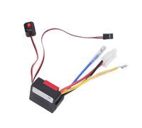 Dilwe RC Brushed ESC, 1/10 RC Car Accessory, 60A Electronic Speed Controller with BEC 3A 6V for 2-3S LiPo (Red)