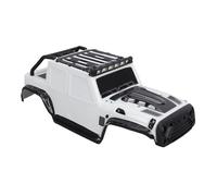 Dilwe RC Car Body Shell, Polycarbonate Cover for 1:16 Scale SCY16103PRO Remote Control Truck Upgrades with Roof Lights (White)