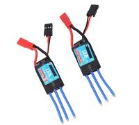 Dilwe RC Car Brushless ESC Electronic Speed Controller 18A 2pcs with Low Battery Overheating Protection 2 to 4S LiPo 5V 1A BEC for 1 24 1 28 RC Car Boat
