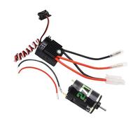 Dilwe RC Car Motor ESC Set,Low Noise Universal High Torsion RC 540 Brushed Motor 60A ESC Combo for Crawler DIY Modification Accessories (27T)