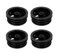 Dilwe RC Car Wheel Rim, Aluminum Alloy Replacement for MN82 LC79 RC Cars, with Sturdy Structure and Stylish Design, Easy Installation (Black)
