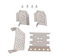 Dilwe RC Chassis Armor, Stainless Steel Guard Plate for YK4102 4103 4082 1/8 1/10 RC Car, with Easy Installation and Scratch Protection