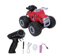 Dilwe RC Crawler, ABS 2.4G Stepless Speed Control RC Rotation Stunt Crawler Car with Spray Lights for Play