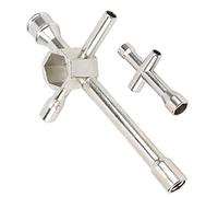 Dilwe RC Cross Wrenches, Steel Hex Driver Spanner Wheel Repair Tools with 4mm 5mm 5.5mm 7mm 8mm 10mm 17mm Sizes, for Remote Control Model Car Tire Nuts and Methanol Vehicle Spark