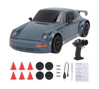 Dilwe RC Drift Cars, 2.4G 1/20 Scale Full Proportional Throttle Remote Control Car with 4 Racing Tires for Drifting (Grey)